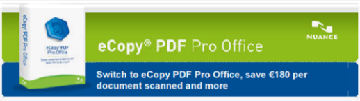 FREE trial of eCopy PDF Pro Office