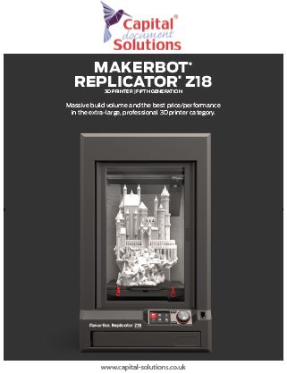 Makerbot z18 brochure image